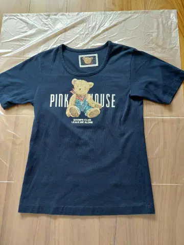 PINK HOUSE 테디베어 티셔츠 네이비