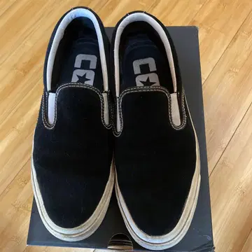 CONVERSE 슬립온 블랙 7 스웨이드