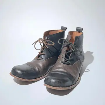 Paul Harnden 바이컬러 레이스업 부츠 하이컷