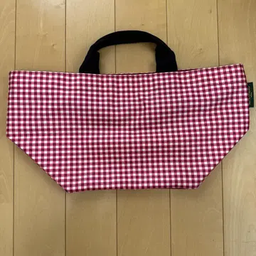 에르베샤 펠리에 깅엄 체크 핸드백