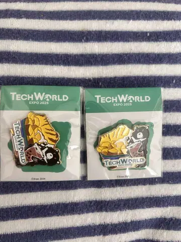 TECH WORLD EXPO 2025 핀 배지 2개 세트