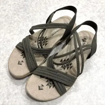 스케쳐스 메모리 폼 샌들 카키 23.5cm