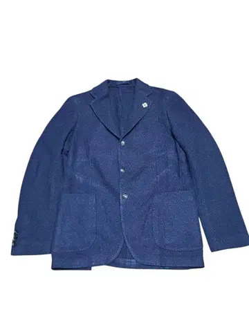 LARDINI 네이비 테일러드 자켓 울 48 캐시미어