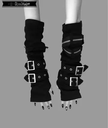 Dimmoire 데님 암 커버 블랙