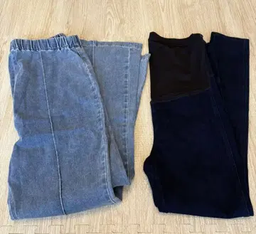 렙심 핀턱 데님 플레어 팬츠 유니클로 마터니티 레깅스 팬츠