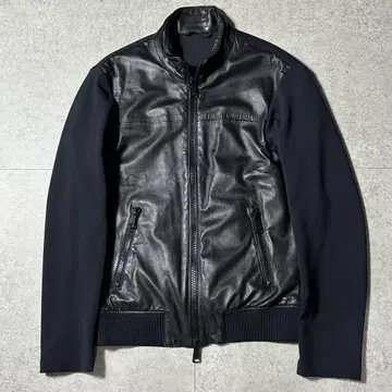 엠포리오 아르마니 가죽 절개 가디건 180