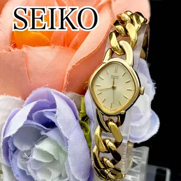 작동 손목시계 SEIKO 세이코 골드 새상품 배터리 여성용 G40