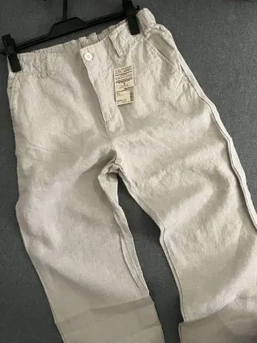 MUJI 프렌치 린넨 이지 테이퍼드 팬츠 S
