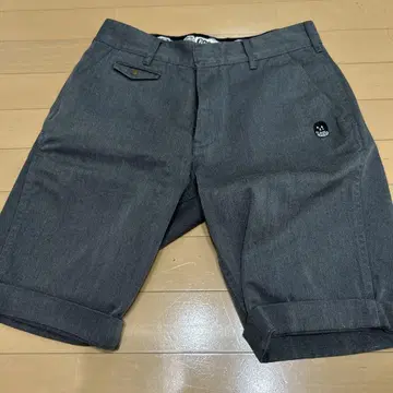 디키즈 반스 콜라보 그레이 숏팬츠 롤업