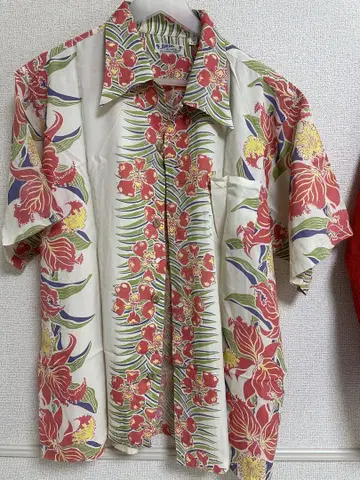 SUN SURF 꽃무늬 알로하 셔츠 L