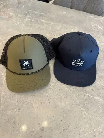 Mammut 워크 캡 2개 세트 올리브 그린 네이비