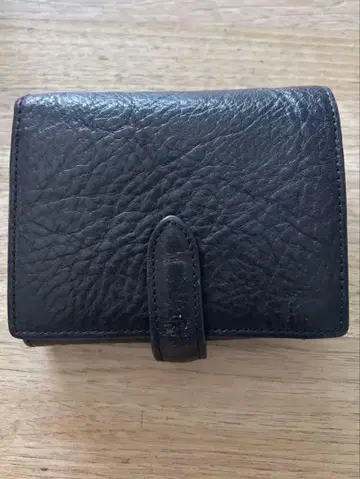 MUJI 블랙 가죽 지갑
