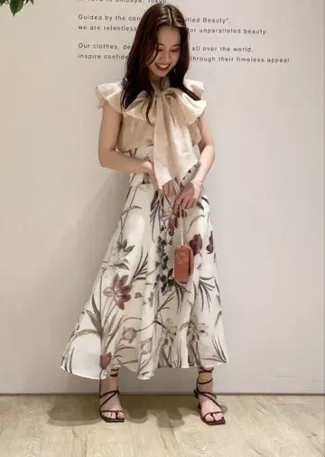 마이 스트라다 썸머 플라워 스커트