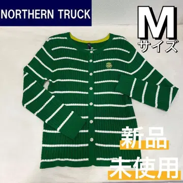 새상품 노던 트랙 케이블 보더 마린 가디건 그린 M
