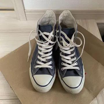 컨버스 올스타 하이컷 스니커즈 네이비 27cm