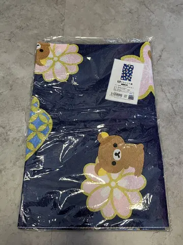 일본의 리락쿠마 전시회 노렌 리락쿠마 네이비 컬러 네이비