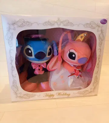 레어 스티치 엔젤 브라이덜 봉제 인형 M 디즈니 웨딩