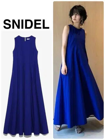 SNIDEL 슬리브리스 롱 원피스