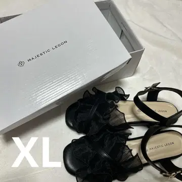 마제스틱 레곤 시어 프릴 샌들