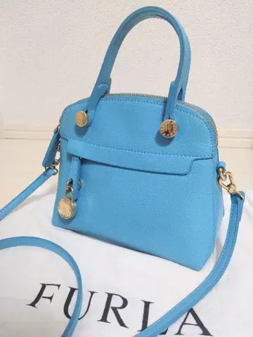 훌라 FURLA 2WAY 스카이블루 숄더백 미니
