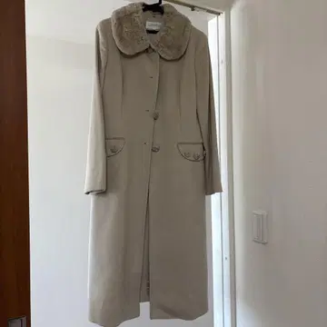 ALMA EN ROSE 베이지 롱 코트 38