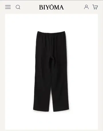 인기 BIYOMA LINEN RELAX PANTS 택 포함 새상품