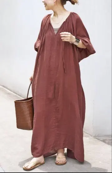 WALANCE 란스 별주 COTTON GAUZE DRESS