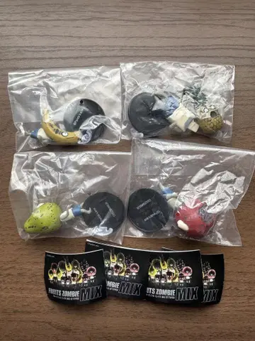 후르츠 좀비 피규어 4종 세트 FRUITS ZOMBIE MIX