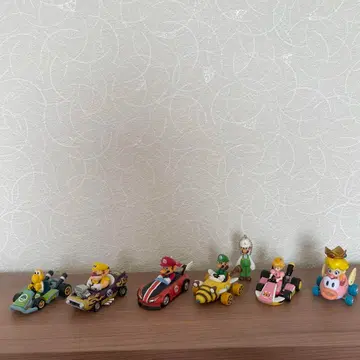 슈퍼 마리오 미니카 6개 + 루이지 키링