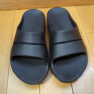 OOFOS 우포스 OOahh/리커버리 샌들 8 (27cm) 블랙