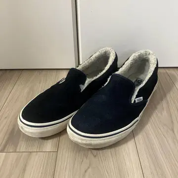 네이비 스웨이드 슬립온 VANS