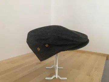 블랙 데님 헌팅 모자