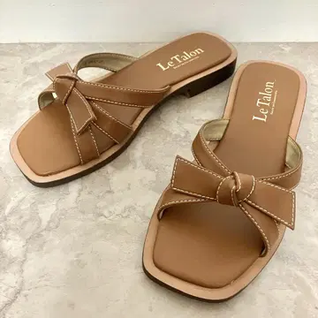 4731 LE TALON 뮬 브라운 리본