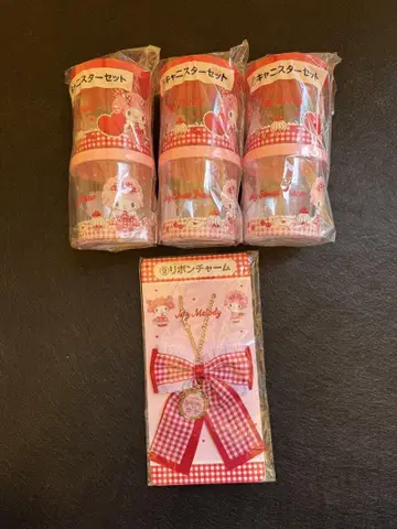My Melody 캐니스터 세트와 리본 참