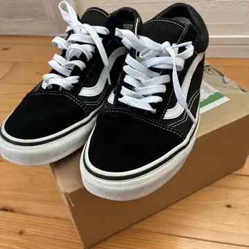 Vans 올드 스쿨 블랙/화이트 26.5
