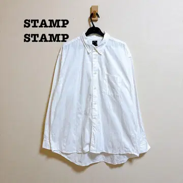 STUMPSTUMP 코튼 100% 버튼 다운 긴팔 셔츠