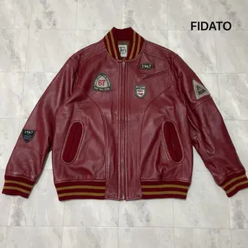 FIDATO 피다토 가죽 자켓 램 가죽 양가죽 천연 가죽 바시티 자켓