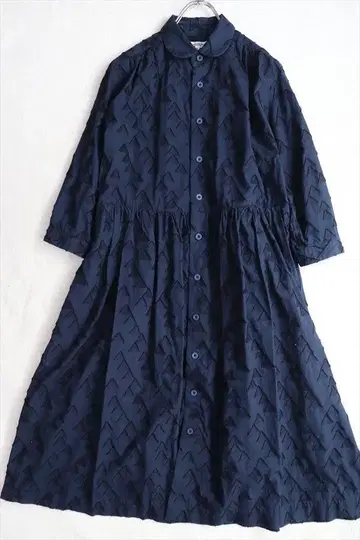 MORIKAGE SHIRT 롱 원피스 A 라인 삼각형 자카드