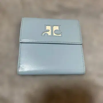 스카이블루 접이식 지갑