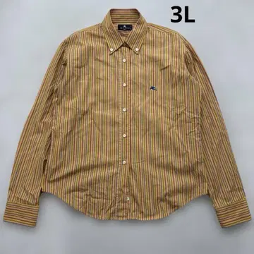 에트로 빅 사이즈 스트라이프 패턴 버튼 다운 셔츠 3L 이탈리아제