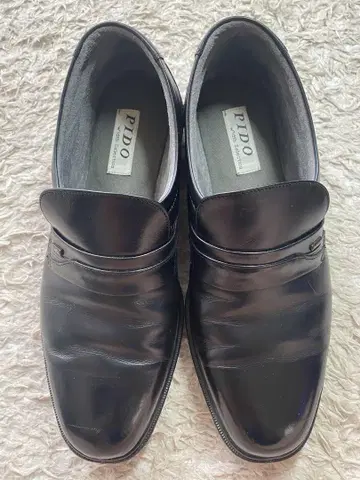 대폭 할인] PIDO 블랙 비즈니스 신발 와이드 폭
