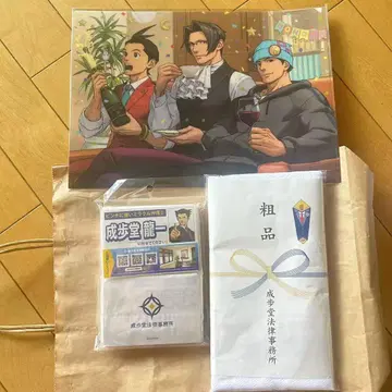 역전재판 나루호도 법률사무소 타월 포켓 티슈 파일 세트