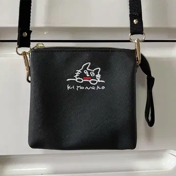 키요 고양이 파우치 숄더 블랙