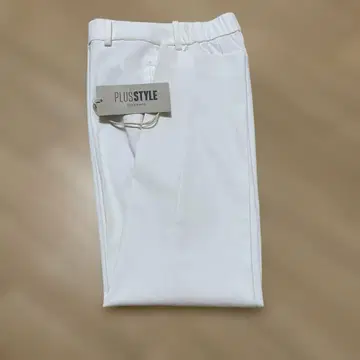 미사용 PLST 린넨 블렌드 스틱 팬츠