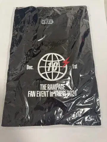 THE RAMPAGE 대만 2024 타이베이 티셔츠 스티커 포함