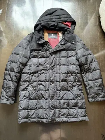 BLACK LABEL CRESTBRIDGE 다운 안감 체크 블랙
