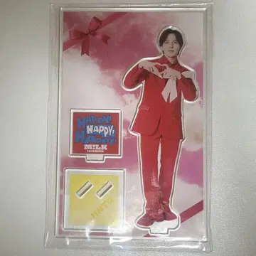 M!LK 요시다 진토 아크릴 스탠드 하하 해피 빨간색 의상
