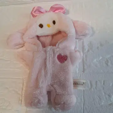 봉제 인형용 옷 갈아입기 의류 후드 부착 핑크