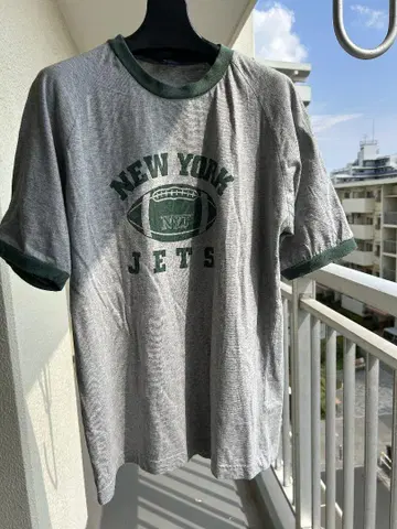NFL New York Jets 90년대 빈티지 티셔츠 L 사이즈 그레이
