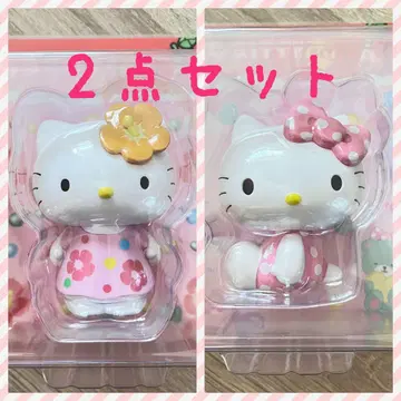 2개 Happy 복권 HELLO KITTY 50th 키티 A상 피규어